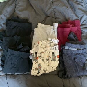 6 pairs of girls’ leggings size 14, Cat & Jack and Carter’s